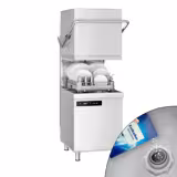 Lave-vaisselle à capot double paroi – Numérique – 7,1 kW – avec adoucisseur inclus – avec pompe de détergent et de rinçage