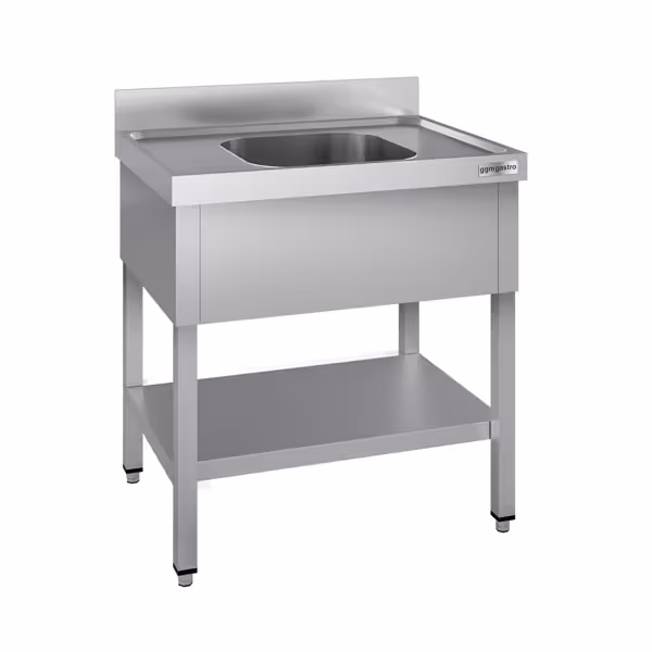 Sink unit ECO - 800x600mm - with undershelf & 1 basin