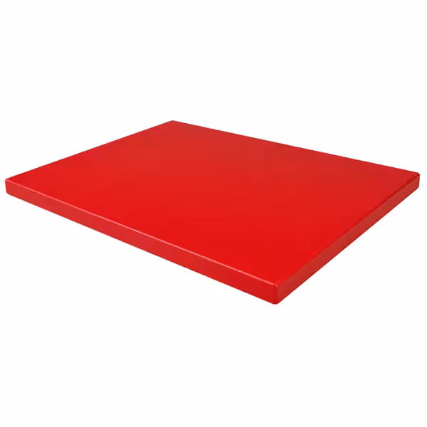 Snijplank - 600x400mm - Dikte: 20mm - HACCP-conform - Polyethyleen - Rood - Vaatwasmachinebestendig
