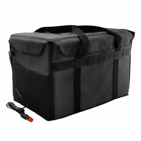 Burgerbag pro - Verwarmde bezorgtas - voor 20 hamburgerdozen - zwart