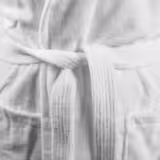 (12 pcs) Bathrobe with Shawl Collar - Size: M - White - Velour Outer/Towelling Inner