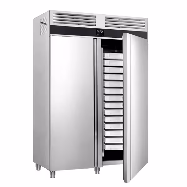 Congelator pentru panificație din oțel inoxidabil PREMIUM - 600 x 400 mm - 1700 litri - cu 2 uși
