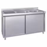 Dolaplı Yıkama Tezgahı ECO  -2000x600mm - 2 sağ evyeli
