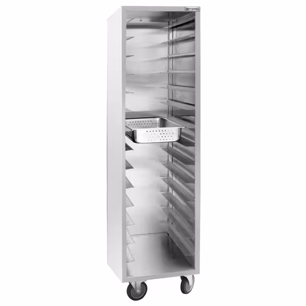 Chariot à plateaux en acier inoxydable - pour 14x GN 1/1