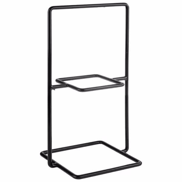 Buffetstandaard PERFECTO - metalen frame, PVC, zwart - rechthoekig - Hoogte: 405mm - met antislip
