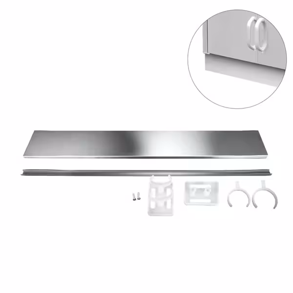 Embellecedor para bajos de muebles Inox: 140 cm