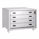 Warmhalteschrank für Speisen - 2 kW - 4 Schubladen