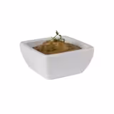 (6 pièces) Coupelles à sauce - PURE - Melamine - 50 ml - carré - Blanc