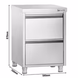 Armario de cajones PREMIUM - 0,5 m - con 2 cajones