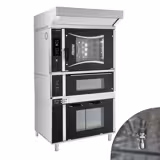 Forno combinato a vapore per panetteria - Digitale - 6x EN 600x400 - incl. forno per pizza, cappa, armadio di lievitazione e sistema di lavaggio