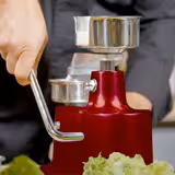 Handmatige hamburgermachine - Ø 100 mm - Rood