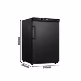 Mini Lagerkühlschrank ECO - 200 Liter - mit 1 Tür - Innenseite der Tür aus Kunststoff - Schwarz