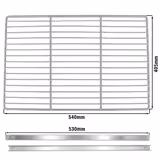 Raft intermediar - 540x405 mm - pentru masă rece bere - compatibil cu BRF, BLF