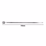 Spiedo per kebab - 12x12x874mm - acciaio inox - compatibile con DUI10R