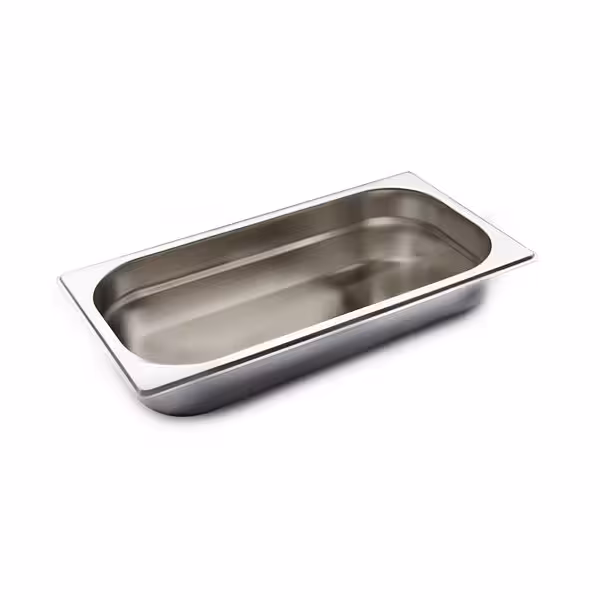 Bac GN 1/3 en inox – Hauteur : 40 mm