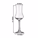 (6 pz) Calice grappa - Linea SPECIALS - 9cl - Trasparente