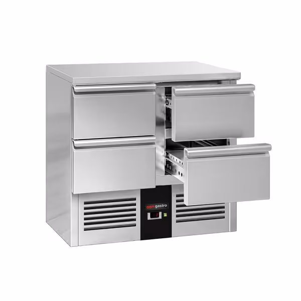 Commercial Counter Fridge PREMIUM - 900x700mm - with 4 drawers [1/1] - capacity 220 litres