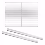 Tragrost (plastifiziert) inkl. Edelstahlschienen - GN 1/1 - für Kühltische KTI: Tiefe 700mm
