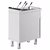 Cuocipasta professionale elettrico su base armadiata - 1 anta - 18 litri - 6,0kW - con rubinetto di carico - con rubinetto di scarico - Linea 700