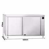 Wärmeschrank PREMIUM - 1600x700mm - mit Schiebetüren - Digital