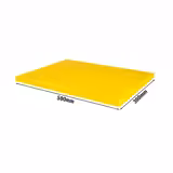 Snijplank - 300x500mm - Dikte: 20mm - HACCP-conform - Polyethyleen - Geel - Antislipvoetjes