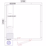 Aluminium Base Shelf - 1315x360mm - Load capacity: 600kg