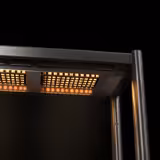 Mostek grzewczy PREMIUM z promiennikiem ceramicznym - 2000x370mm - 1,75kW - 1 podgrzewany poziom - regulowana wysokość