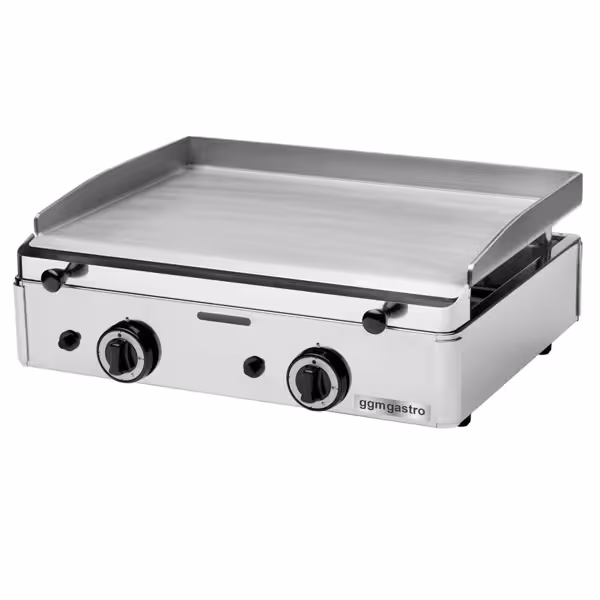 Gasbakplaat - 5,5kW - Glad - Bakoppervlak: 583x395mm