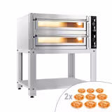 Elektrische pizzaoven - 9+9x 30cm - handmatig - incl. onderstel