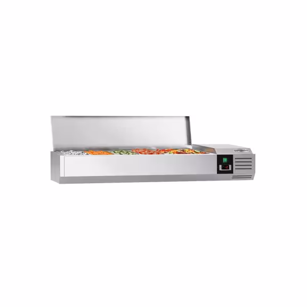 واجهة عرض مبردة علوية PREMIUM - 1400x395mm - 6x GN 1/3