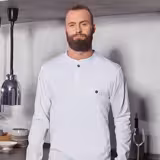 (6 pièces) KARLOWSKY | Chemise de travail manches longues homme Performance - Blanc - Taille : L