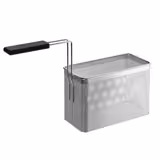 Pastamand MARIO - 140x332x(H)220mm | GN 1/2 - RVS | met hittebestendige handgreep - voor pastakokers