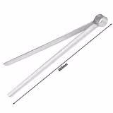 (4 pcs) Pince à barbecue - Longueur : 400mm - Acier inoxydable