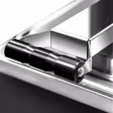 Kontakt grill / panini grill - 2,2 kW - alul sima, felül bordázott - Grillfelület: 350x330 mm