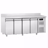 Commercial Refrigerated Worktable ECO – 2230 × 700 mm – 4 Doors – Upstand – Modern Digital Display