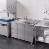 Spülschrank PREMIUM - 1200x600mm - 3 Schubladen - & 1 Becken rechts