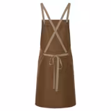 (6 pieces) KARLOWSKY | Adjustable Cross-Back Bib Apron Urban Nature – Cinnamon - 700×850 mm