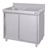 Commercial Sink Cabinet ECO - 1200x700mm - with 1 bowl left-hand