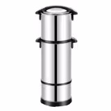 Commercial Coffee Percolator Urn – 7 Litres – with Milk Dispenser (4 Litres) – Drain Tap – Double-Walled