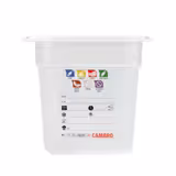 (6 pièces) CAMBRO | SafeTrak - Récipients en polypropylène GN 1/4 - laiteux - Hauteur : 150mm
