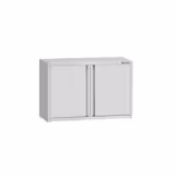 Rozsdamentes acél faliszekrény ECO - 800x400 mm - nyílóajtóval - 650 mm magas