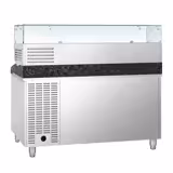 Commercial Pizza Prep Counter - Granite Top PREMIUM - 1500x800mm - with 1 doors & 7 drawers - incl. refrigerated topping unit with glass sneeze guard - 7x GN 1/4