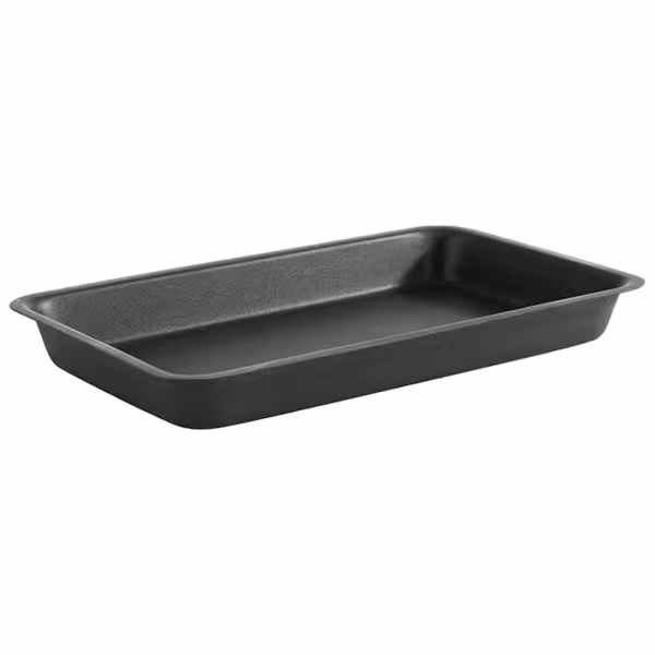 (6 pcs) Serving Tray - LEVANTE - Stainless Steel - 255x160mm - Height: 30mm - Black