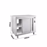 Wärmeschrank PREMIUM - 1200x700mm - mit Durchreiche