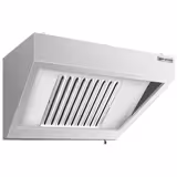 Exaustor de parede PROFISSIONAL - 800mm - com filtros baffle em inox, iluminação e com calha/coletor e torneira de drenagem de gorduras