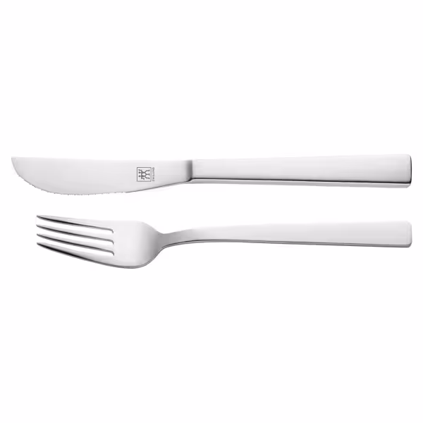 (2) ZWILLING | Dinner Pizza Cutlery Set – Pizza Knife + Dining Fork - Polished 18/10 Steel