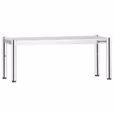 Aufsatzbord Edelstahl - 1 Etage - 1200x370mm - höhenverstellbar