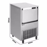 Broyeur à glace - 2,3kg/min - 430W - Acier inoxydable - bac collecteur 20kg