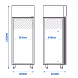 Bakkerij rijskast Premium PLUS - 20x EN 600x400 - 605 Liter - voor fermentatie
