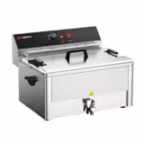 Visfriteuse - 20,4 liter - 5 kW - mechanische bediening - met aftapkraan
